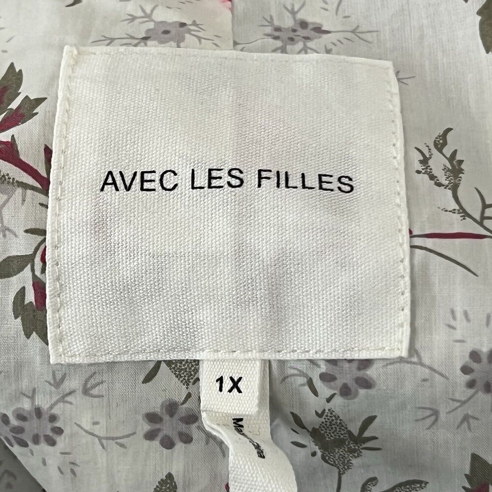 Avec Les Filles Womens Size 1X Zip Front Plaid Raglan Zip Shack­et New NWT - Picture 6 of 6